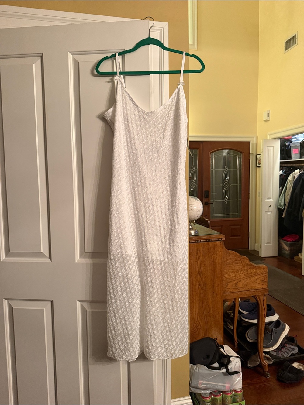 Target White Lace Midi Slip Dress